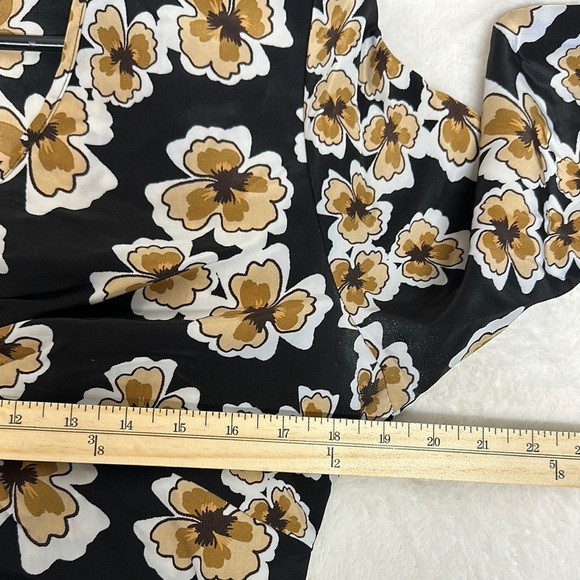 As U Wish Black and Gold Floral Mini Dress - Picture 8 of 9